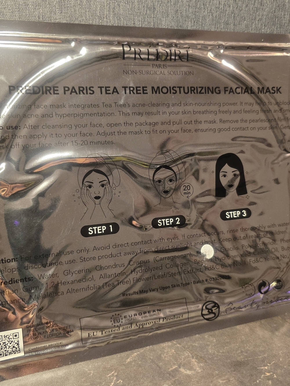 PREDIRE Paris Tea Tree Moisturizing Facial Mask